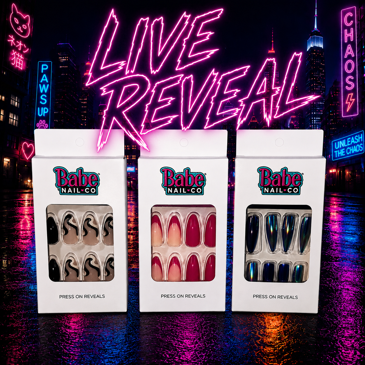 SUPRISE PRESS ON NAIL SETS