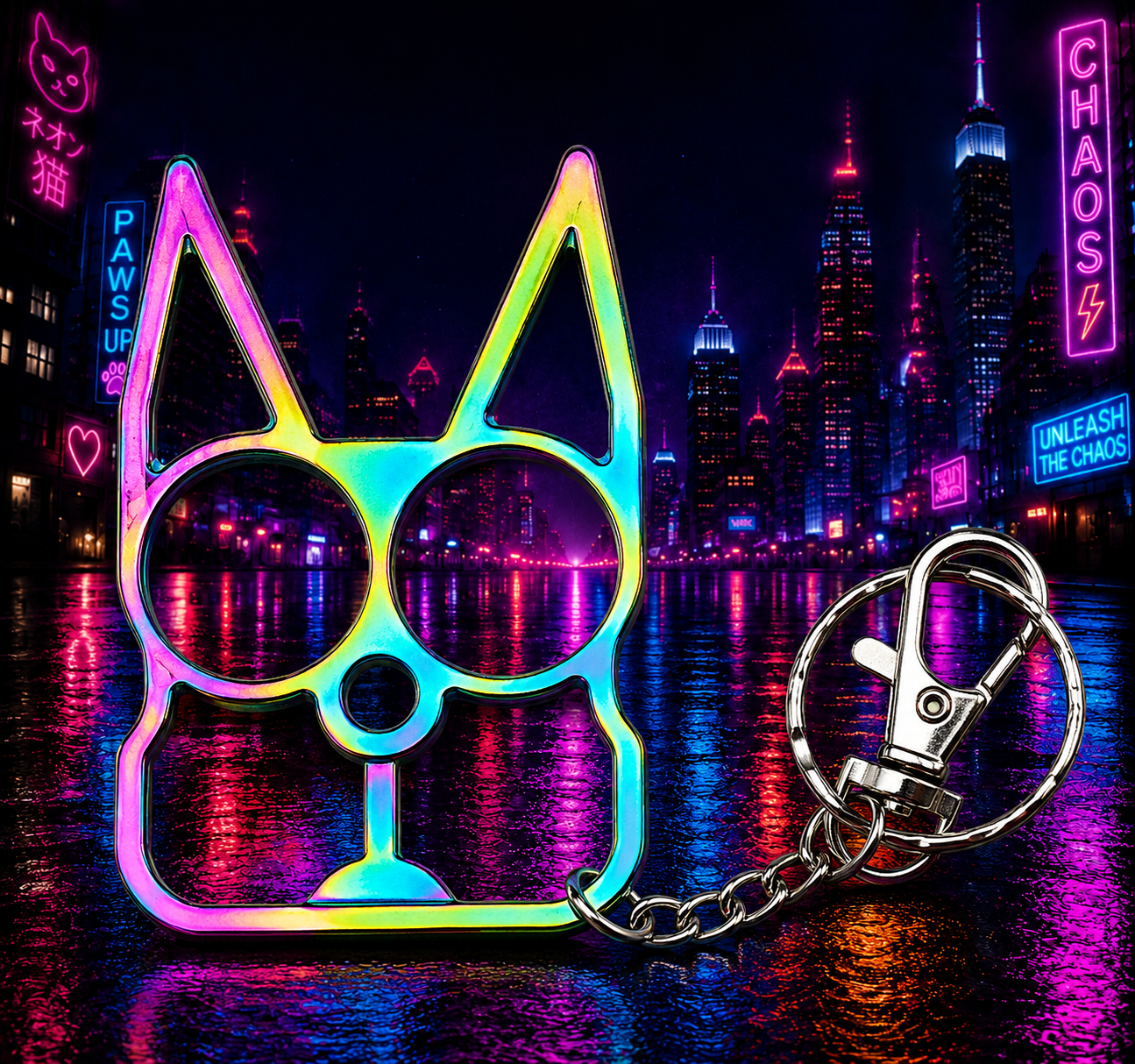 FIGHT CLUB KITTY KEY CHAIN